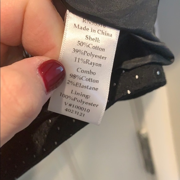 NWT Coldwater Creek Jacquard Dots Blazer - Picture 5 of 8